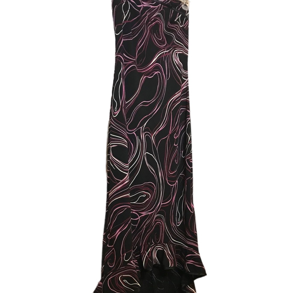 Strapless figure hugging high low dress.Size S